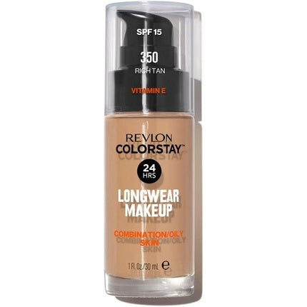 Revlon ColorStay Makeup 30ml - 350 Rich Tan Gecombineerde/Vette Huid