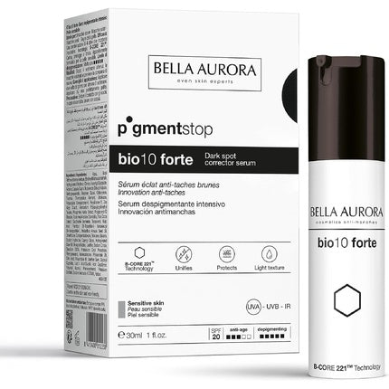 Bella Aurora Bio 10 FORTE Anti-Dark Spots Depigmenting Intensive Crème 30ml - Gevoelige Huid