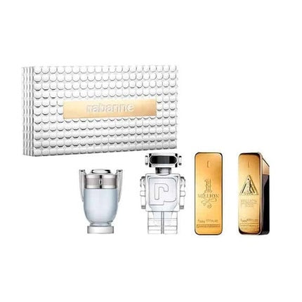 Paco Rabanne Miniatures For Him Geschenkset 5ml 1 Million EDT + 5ml 1 Million Elixir EDP + 5ml Invictus EDT + 5ml Phantom EDT