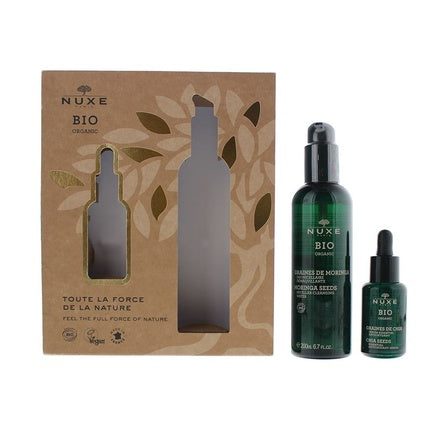 Nuxe Bio Organic Geschenkset 30ml Chia Seeds Essential Antioxidant Serum + 200ml Moringa Seeds Micellar Water