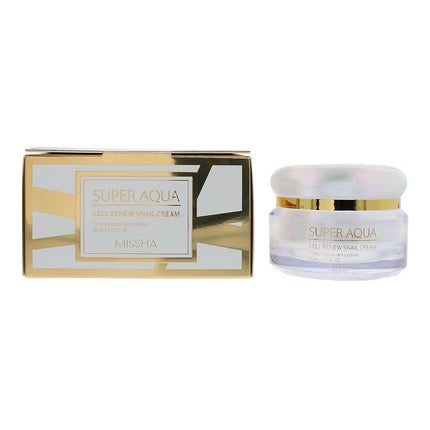 Missha Super Aqua Cell Renew Snail Crème 47ml - Voor Droge Huid
