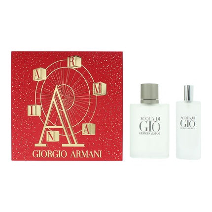 Giorgio Armani Acqua Di Gio Kerst Geschenkset 50ml EDT + 15ml EDT