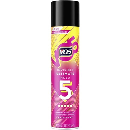 VO5 Invisible Ultimate Hold Hairspray 400ml - 5