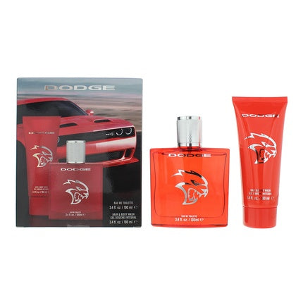 Dodge Legacy Hellcat SRT Geschenkset 100ml EDT + 100ml Douchegel