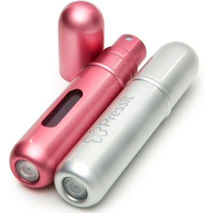 Pressit Navulbare Parfum Verstuiver Duoverpakking - Zilver & Roze