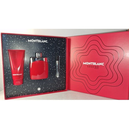 Mont Blanc Legend Red Geschenkset 100ml EDP + 100ml Douchegel + 7.5ml EDP