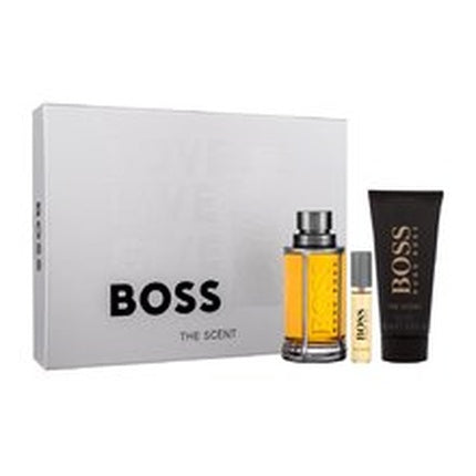 Hugo Boss Boss The Scent Geschenkset 100ml EDT + 100ml Douchegel + 10ml EDT Spray