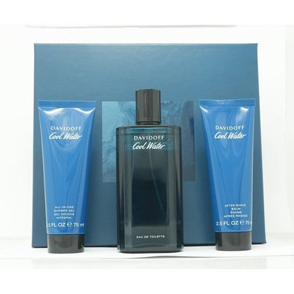 Davidoff Cool Water Geschenken 125ml EDT + 75ml Aftershave Balsem + 75ml Douchegel