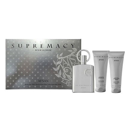 Afnan Supremacy Silver Geschenkset 100ml EDP + 150ml Douchegel