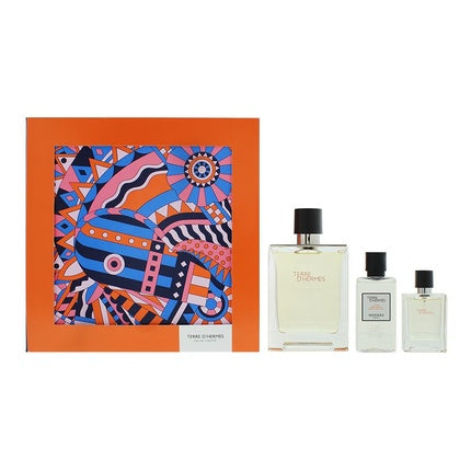 Hermes Terre D'Hermes Geschenkset 100ml EDT + 12.5ml EDT + 40ml Aftershave Lotion
