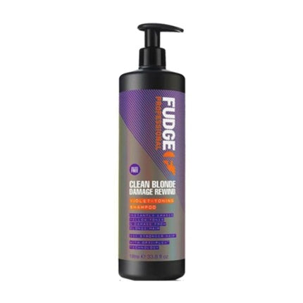Fudge Clean Blonde Damage Rewind Violet Toning Shampoo 1000ml