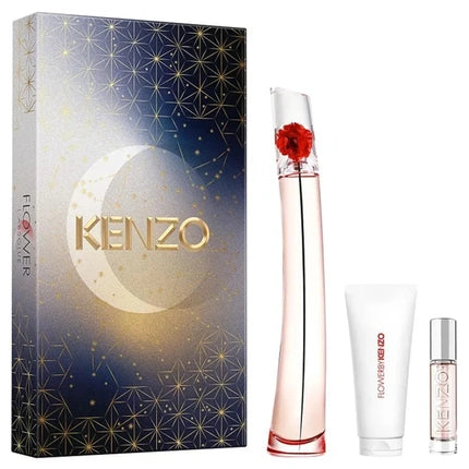 Kenzo Flower by Kenzo L'Absolue Geschenkset 100ml EDP + 10ml EDP + 75ml Body Lotion