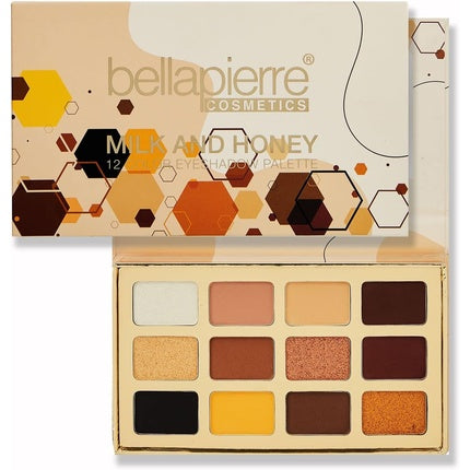 Bellapierre Cosmetics 12 Kleuren Oogschaduw Palette 25g - Milk And Honey