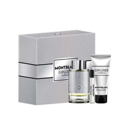 Mont Blanc Explorer Platinum Geschenkset 100ml EDP + 100ml Shower Gel + 7.5ml EDP