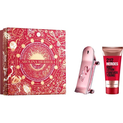 Carolina Herrera 212 Heroes Forever Young Geschenkset 80ml EDP + 100ml Body Lotion