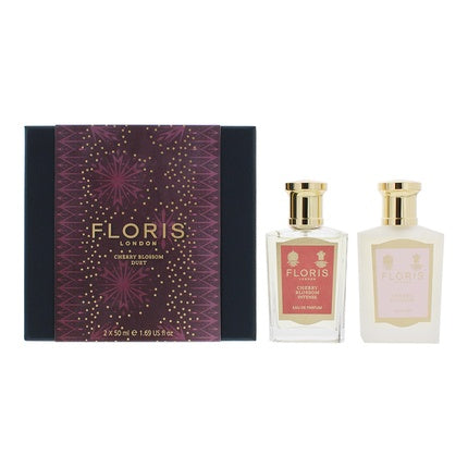 Floris Cherry Blossom Gift Set Eau de Parfum Intense 50ml Spray + Hair Mist 50ml Spray