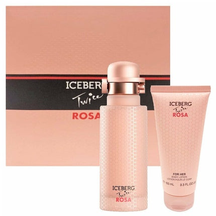 Iceberg Twice Rosa Geschenkset 125ml EDT + 100ml Body Lotion