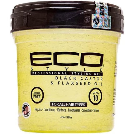 Eco Styler Black Castor & Flaxseed Oil Gel 473ml