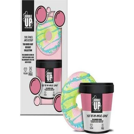 Bubble Up Never Skip Dessert Geschenkset 220g Shower Scrub + 150g Donut Bruisbal