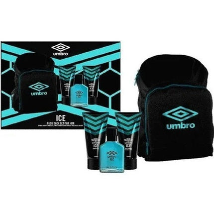 Umbro Ice Geschenkset 75ml EDT + 150ml Shampoo & Conditioner + 150ml Douchegel + Rugzak