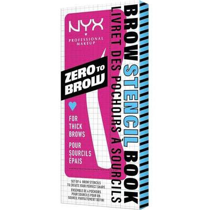 Nyx Zero To Brow Wenkbrauw Stencils 4 Stuk - Voor Volle Wenkbrauwen