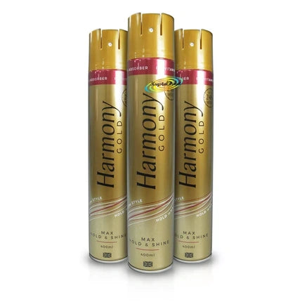 Harmony Gold Max Hold Shine Argan Oil Hairspray 400ml