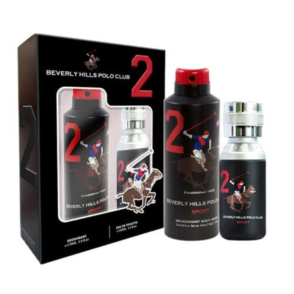 Beverly Hills Polo Club Sport 2 Geschenkset 100ml EDT + 175ml Deodorant Spray