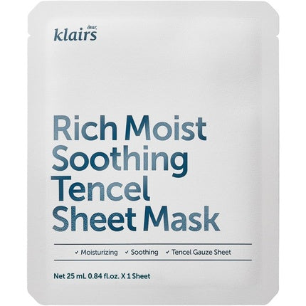 Klairs Rich Moist Soothing Tencel Sheet Mask 25ml