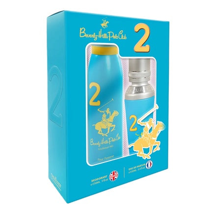 Beverly Hills Polo Club Sport 2 Pour Femme Geschenkset 100ml EDP + 150ml Deodorant Spray