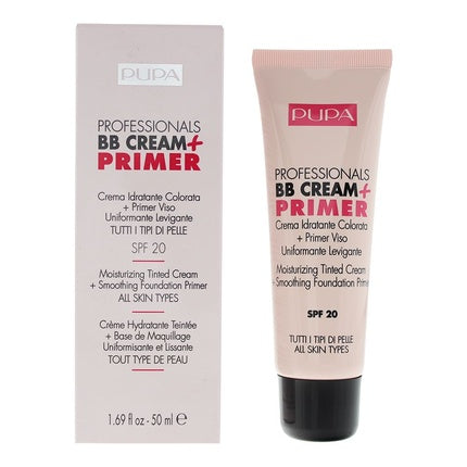 Pupa Professionals BB Cream + Primer Voor Alle Huidtypes SPF20 50ml - 001 Nude