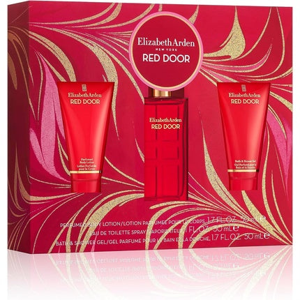 Elizabeth Arden Red Door Geschenkset 30ml EDT + 50ml Geparfumeerde Body Lotion + 50ml Bad & Douchegel