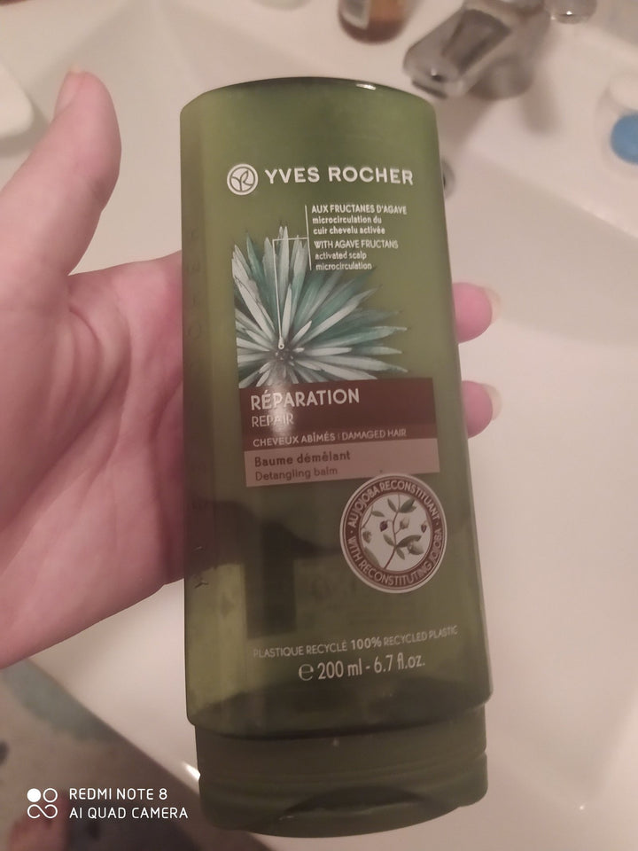 Yves Rocher Reparation Silicone Free Detangling Balm Conditioner 200ml