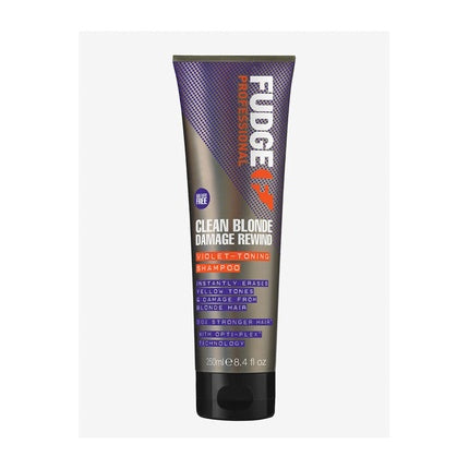 Fudge Clean Blonde Damage Rewind Violet Toning Shampoo 250ml