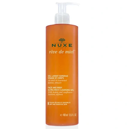 Nuxe Reve de Miel Face and Body Ultra-Rich Cleansing Gel 400ml - Droge/Gevoelige Huid