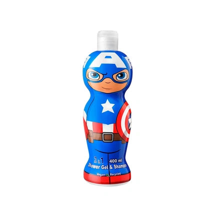 Marvel Captain America 1D Shower Gel & Shampoo 400ml