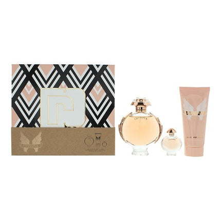 Paco Rabanne Olympea Geschenkset 80ml EDP + 100ml Body Lotion + 6ml EDP