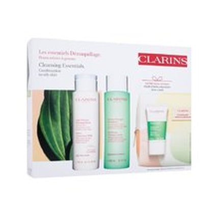 Clarins Cleansing Essentials Geschenkset 200ml Cleansing Milk + 200ml Toning Lotion + 15ml Pure Scrub + Tasje