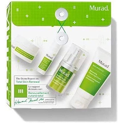 Murad The Derm Report Total Skin Renewal Geschenkset 60ml Cleansing Cream + 15ml Serum + 5ml Eye Serum + 15ml Night Cream