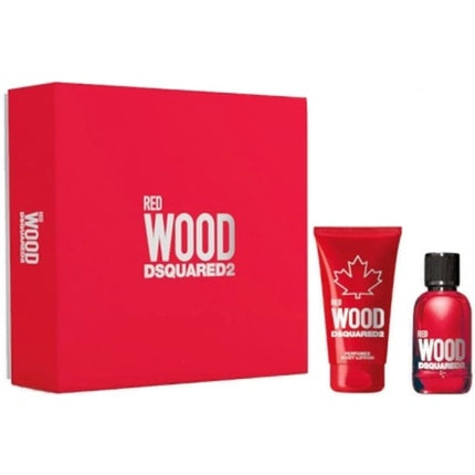 DSquared² Red Wood Geschenkset 30ml EDT + 50ml Body Lotion