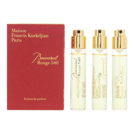 Maison Francis Kurkdjian Baccarat Rouge 540 Extrait de Parfum Travel Geschenkset 3 x 11ml Extrait de Parfum Navulling