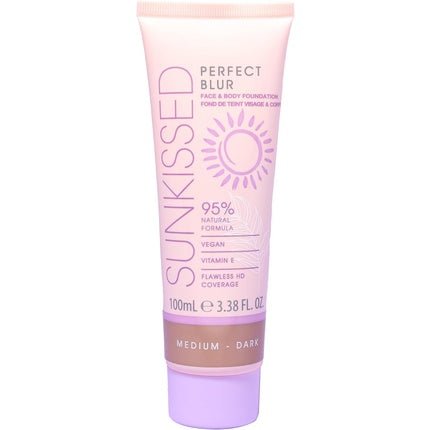 Sunkissed Perfect Blur Face & Body Foundation 100ml - Medium Dark
