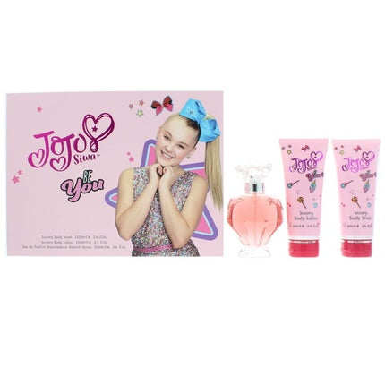 JoJo Siwa Be You Geschenkset 100ml EDP + 100ml Douchegel + 100ml Body Lotion