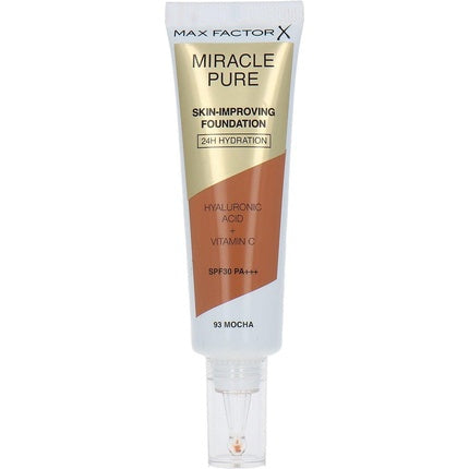 Max Factor Miracle Pure Skin-Improving Foundation SPF30 30ml - 93 Mocha