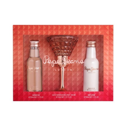 Pepe Jeans For Her Geschenkset 30ml EDP + 50ml Body Lotion + 50ml Douchegel
