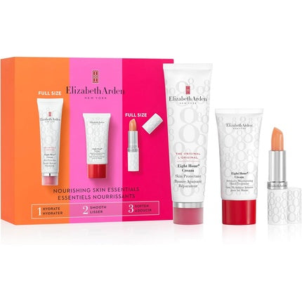Elizabeth Arden Eight Hour Nourishing Skin Essentials Geschenkset 50ml Cream Skin Protectant + 30ml Cream Intensive Moisturizing Hand Treatment + 3.7g Cream Lip Protectant Stick SPF15